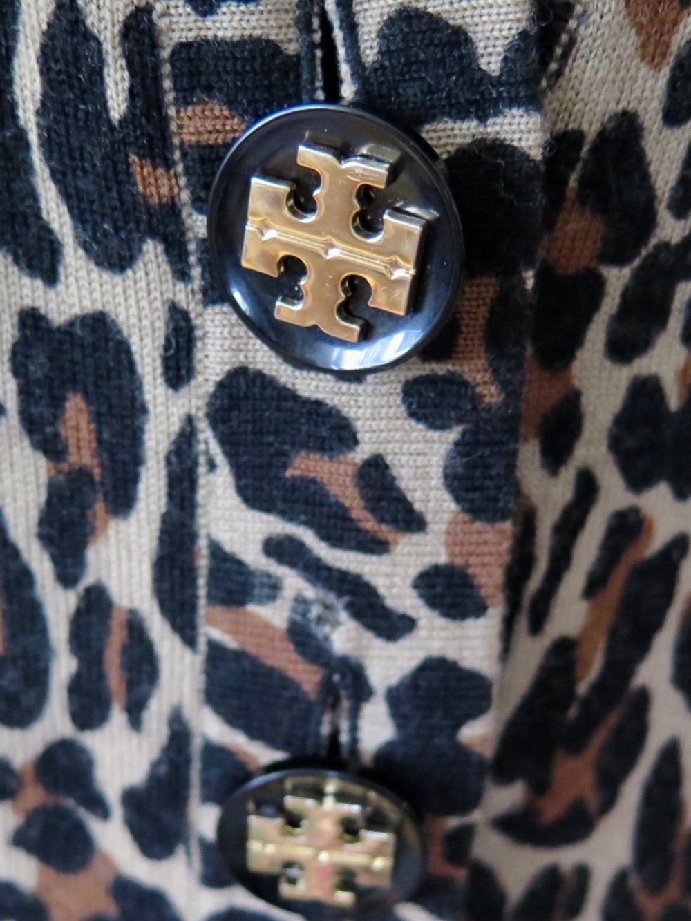 Tory Burch Cardigan - Leopard Print - Picture 4 of 9
